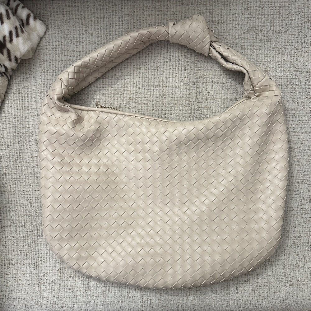 Melie Bianco Cream Large Brigitte Satchel - Picture 2 of 8